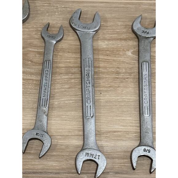 Craftsman Wrenches Set Of 5 Combination Made In USA - Picture 4 of 9